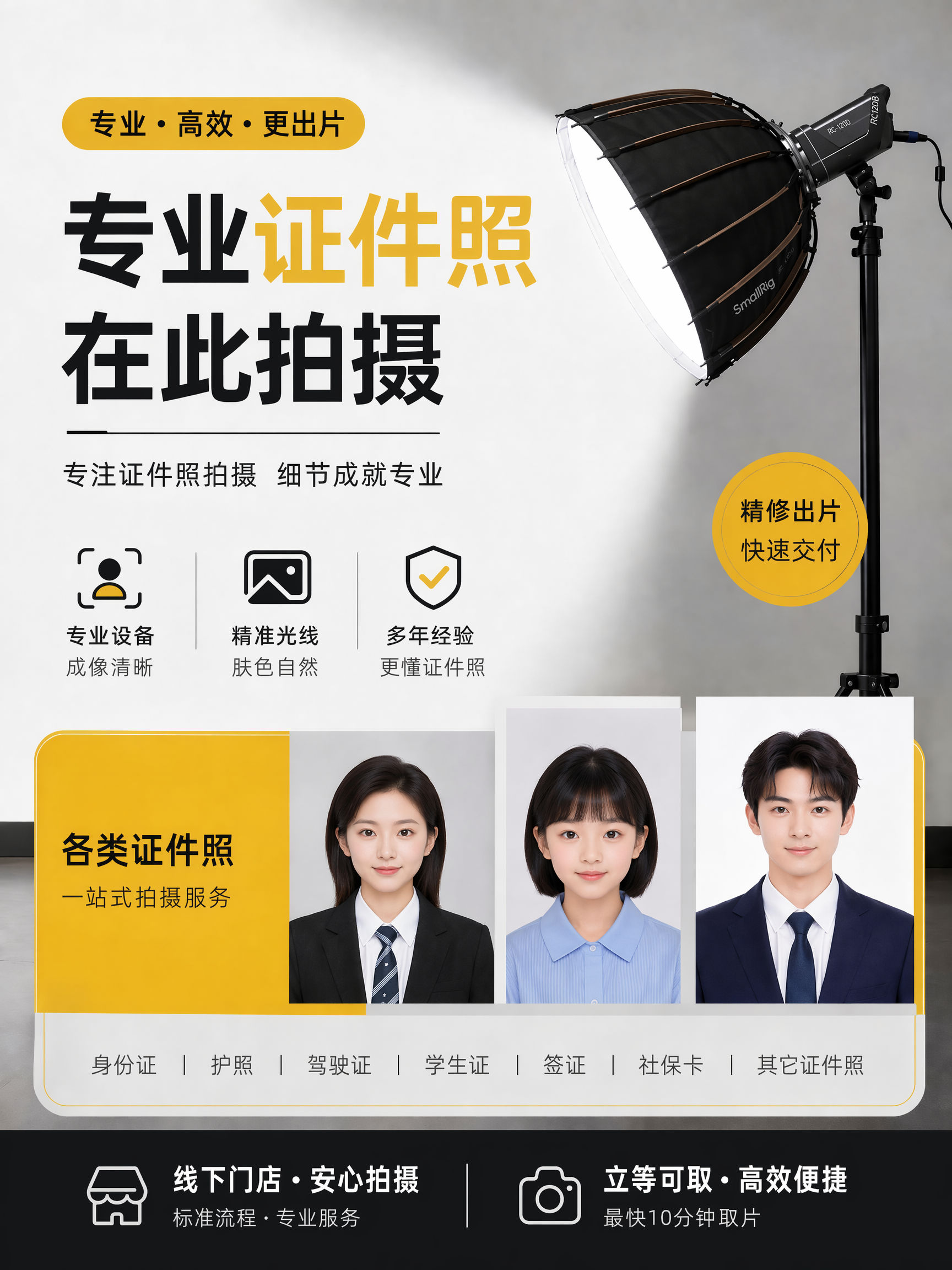 证件照 电子照 居民身份证 签证照